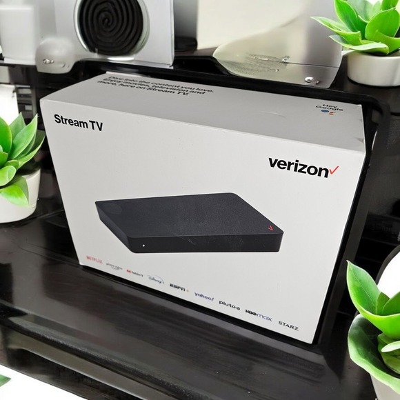 Verizon Stream‎ TV Device ASK-STI6220 4K NEW in Box Sealed Black Google Apple - Picture 1 of 8